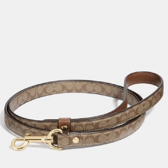 Coach Other - $59 *NEW* COACH Khaki Sig Small Pet Leash